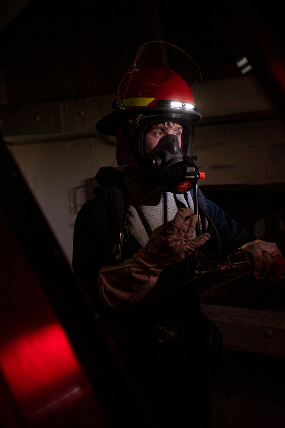 Sailors Participate In A General Quarters Drill