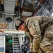 Aerial porter secures firefighting equipment on C-17