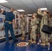 U.S. Army Brig. Gen. Mary Krueger, commander Regional Health Command Atlantic, takes a tour of USNS Comfort during Continuing Promise 2022 in Naval Station Guantanamo Bay