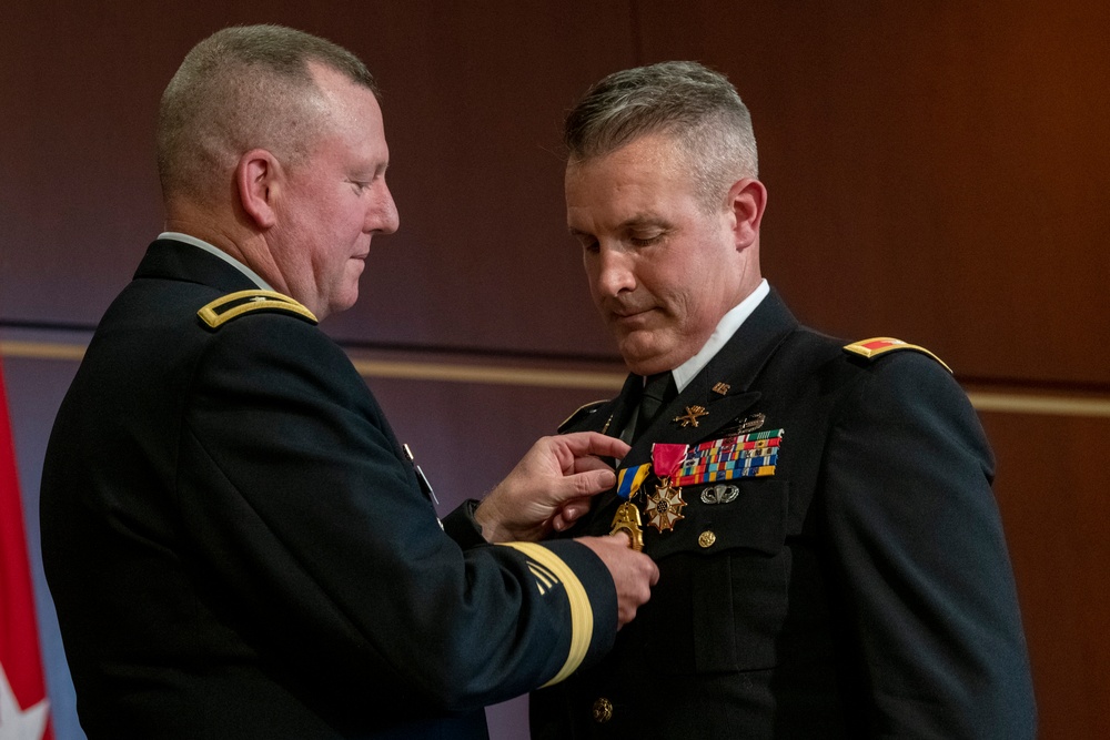 Retirement ceremony for Col. Stephen Schmidt