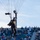 The U.S. Army Parachute Team jumps into the Army Navy game