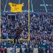 The U.S. Army Parachute Team jumps into the Army Navy game