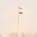 Fresh snow and the American Flag at Fort McCoy