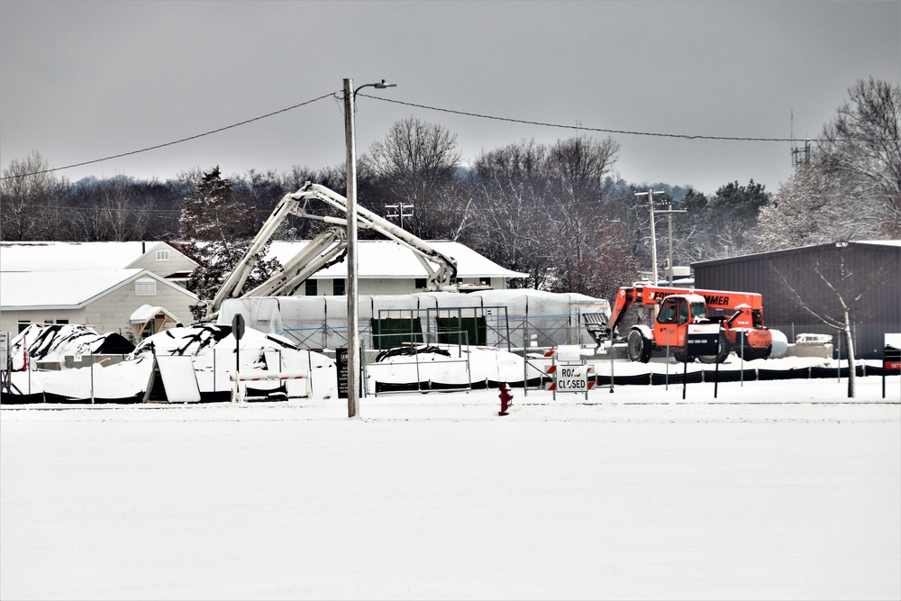 December 2022 construction operations of $11.96 million transient training brigade headquarters at Fort McCoy