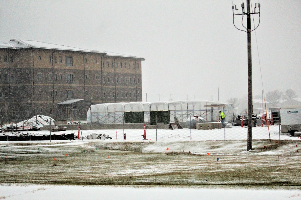 December 2022 construction operations of $11.96 million transient training brigade headquarters at Fort McCoy