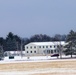 Fresh snow and the American Flag at Fort McCoy