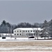 Fresh snow and the American Flag at Fort McCoy