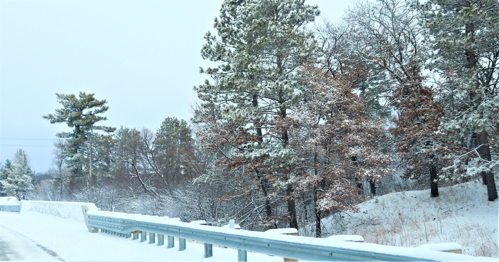 December 2022 snow scenes at Fort McCoy