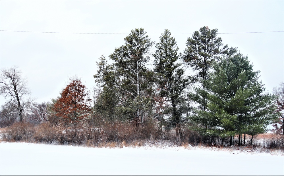 December 2022 snow scenes at Fort McCoy