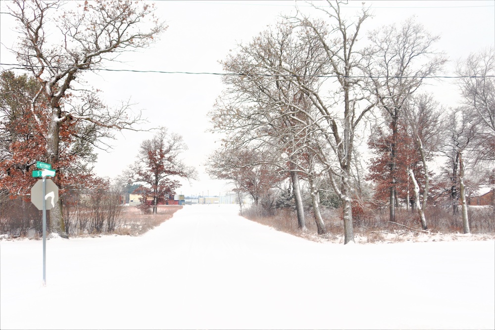 December 2022 snow scenes at Fort McCoy