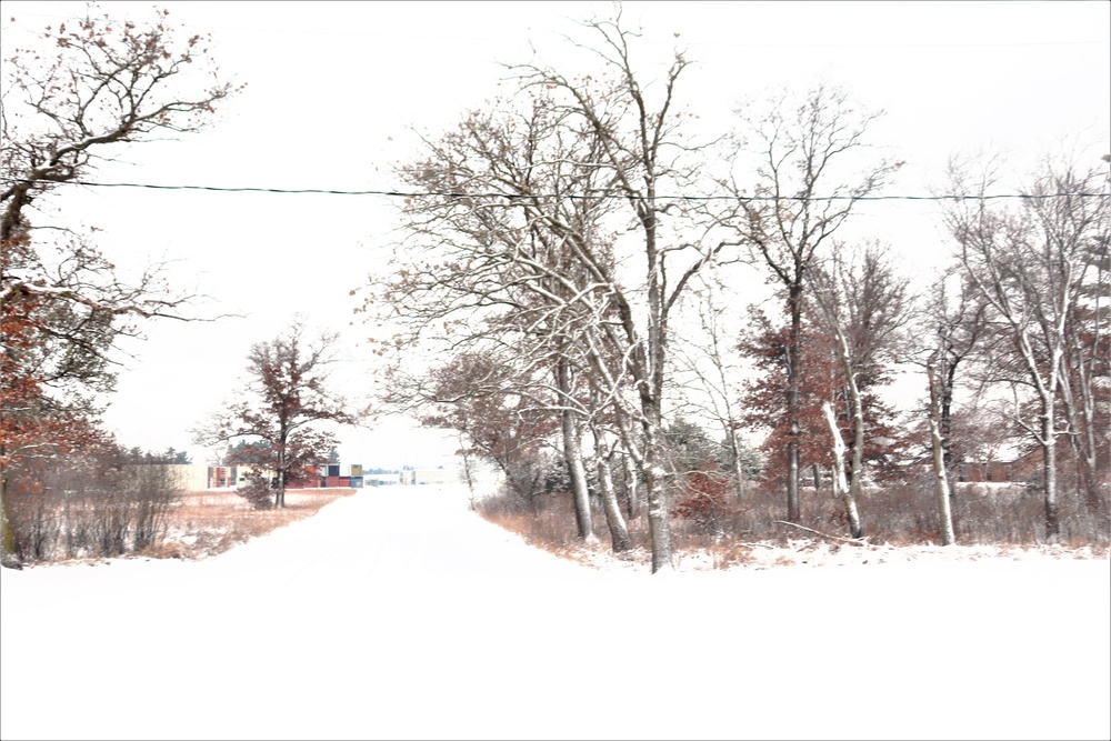 December 2022 snow scenes at Fort McCoy