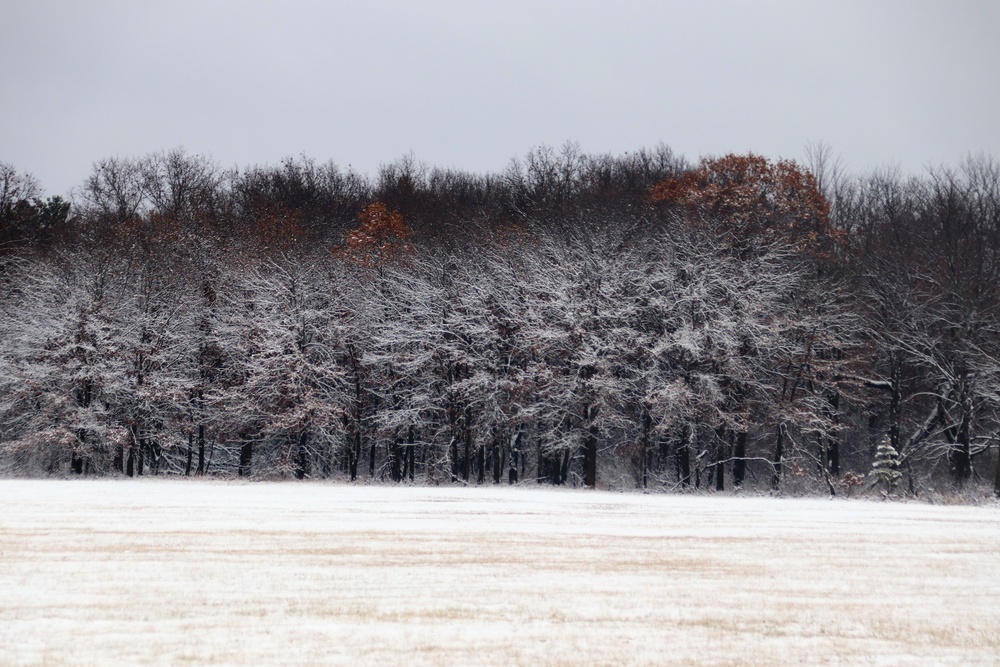 December 2022 snow scenes at Fort McCoy