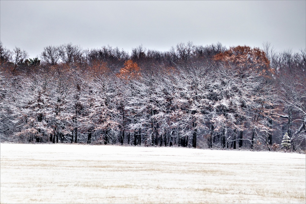 December 2022 snow scenes at Fort McCoy