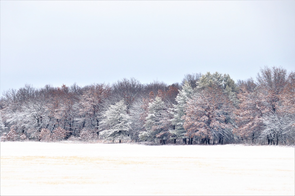 December 2022 snow scenes at Fort McCoy