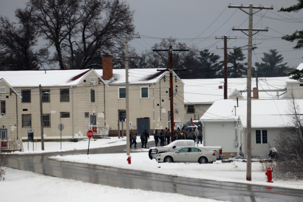 December 2022 snow scenes at Fort McCoy