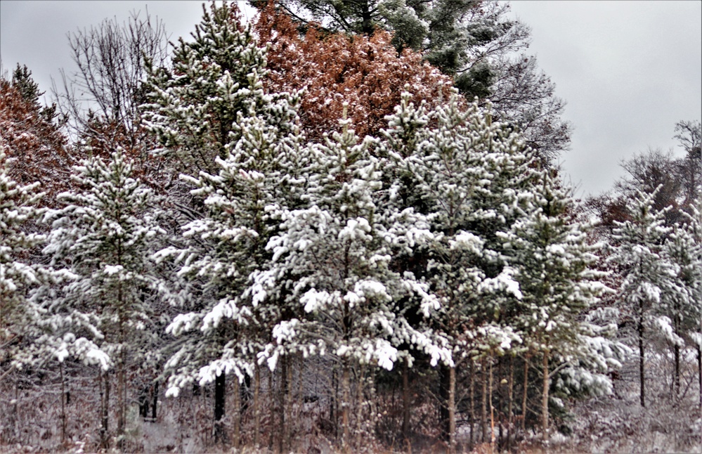 December 2022 snow scenes at Fort McCoy