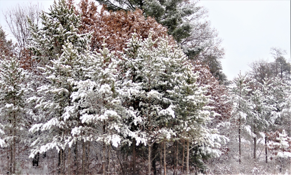 December 2022 snow scenes at Fort McCoy