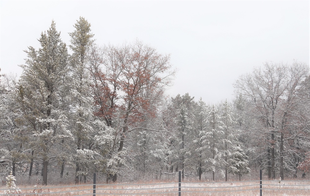 December 2022 snow scenes at Fort McCoy