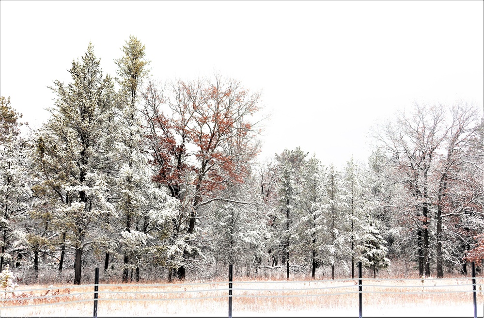 December 2022 snow scenes at Fort McCoy