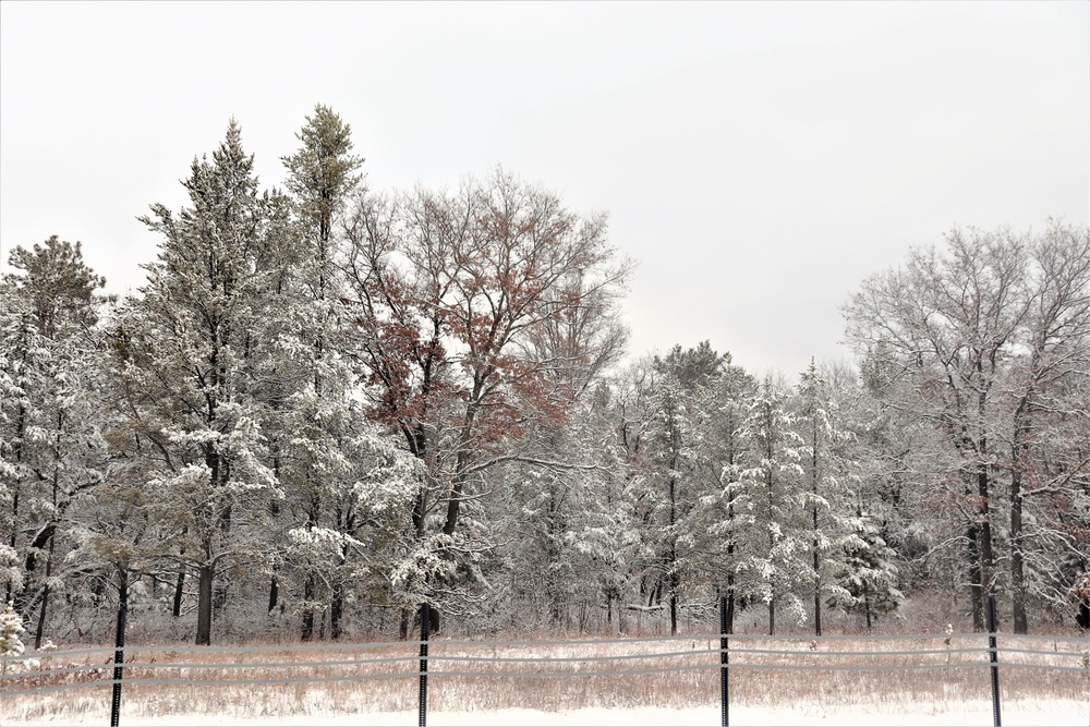 December 2022 snow scenes at Fort McCoy