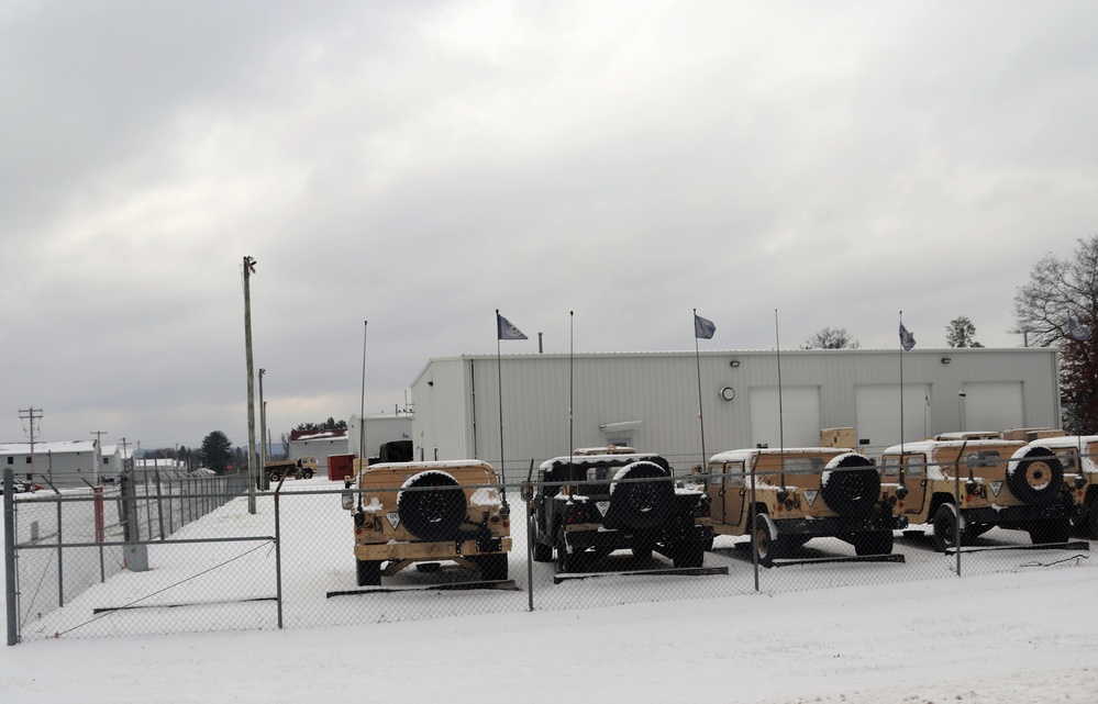 December 2022 snow scenes at Fort McCoy