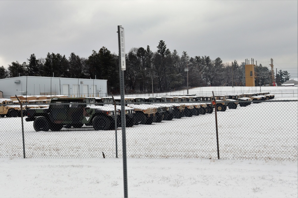 December 2022 snow scenes at Fort McCoy