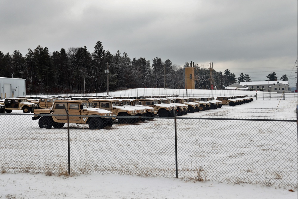 December 2022 snow scenes at Fort McCoy