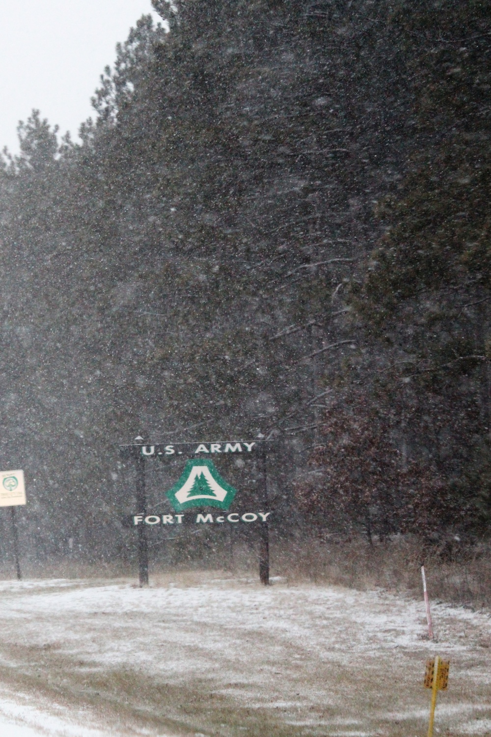 December 2022 snow scenes at Fort McCoy