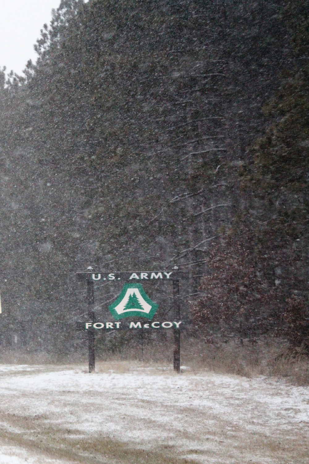 December 2022 snow scenes at Fort McCoy