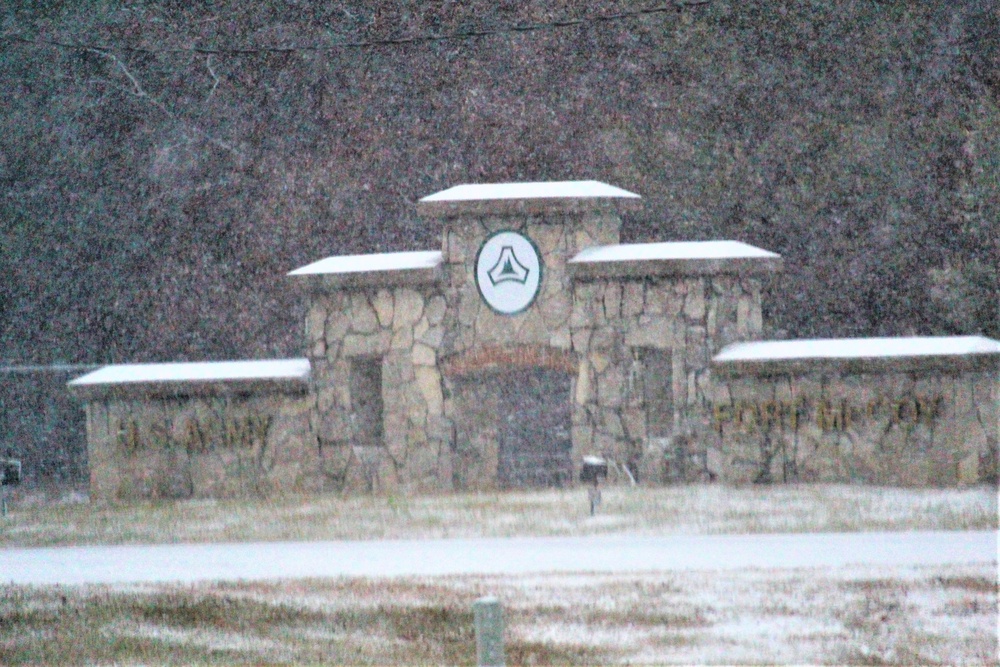 December 2022 snow scenes at Fort McCoy