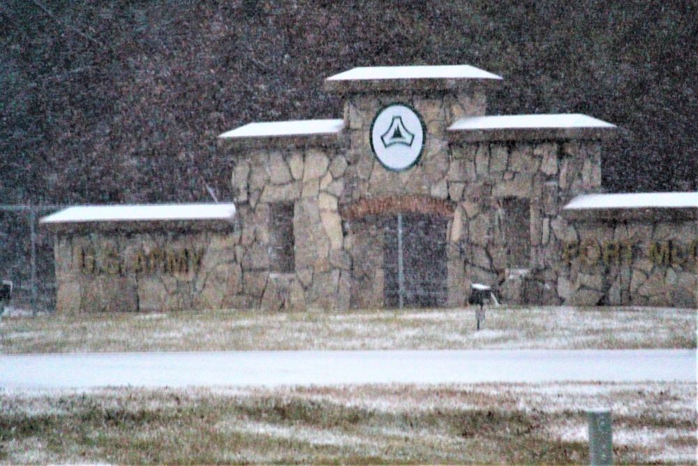 December 2022 snow scenes at Fort McCoy