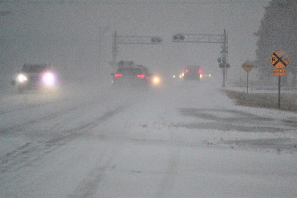 December 2022 snow scenes at Fort McCoy