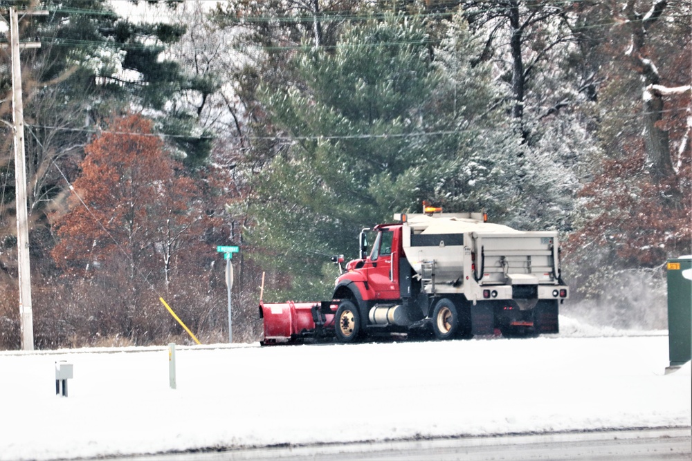 Snow-removal operations at Fort McCoy