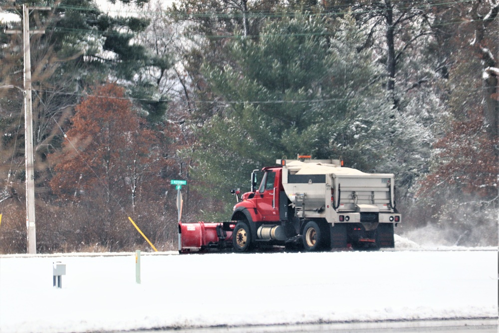 Snow-removal operations at Fort McCoy