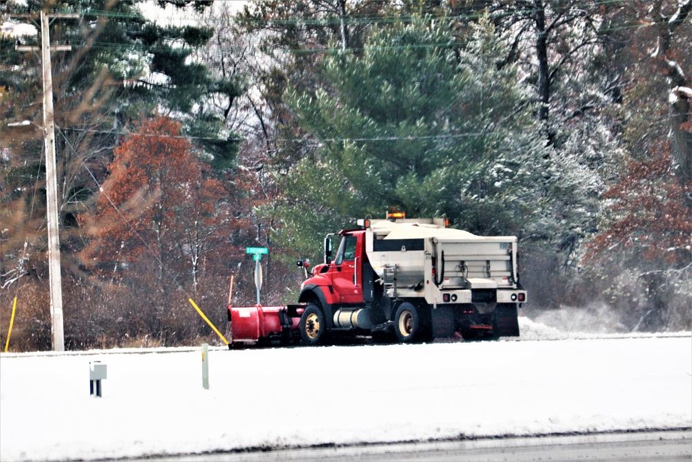 Snow-removal operations at Fort McCoy