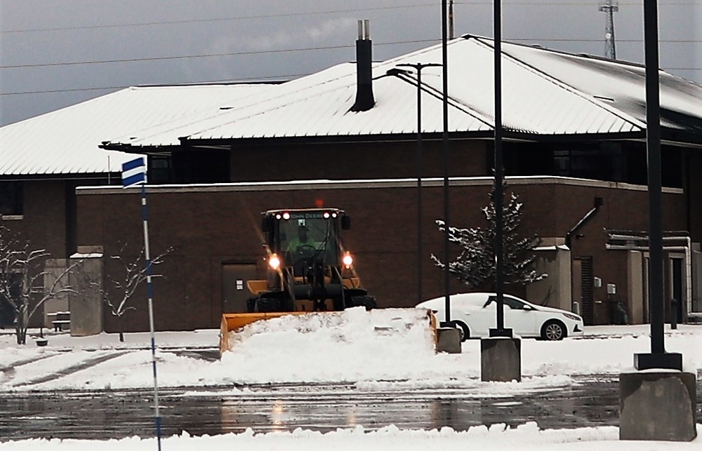 Snow-removal operations at Fort McCoy