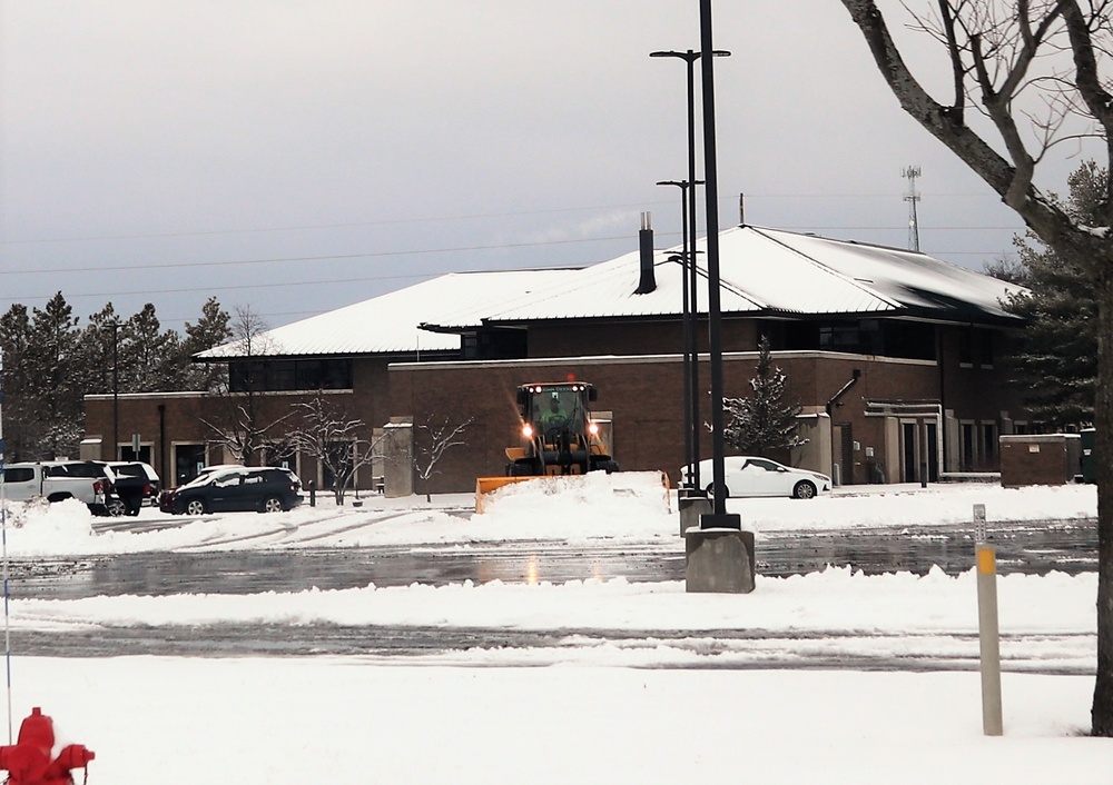 Snow-removal operations at Fort McCoy