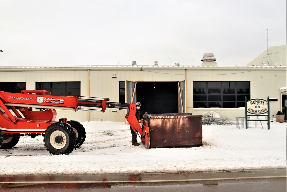 Renovation of Fort McCoy's Rumpel Fitness Center continues
