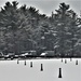 December 2022 snow scenes at Fort McCoy's Equipment Park