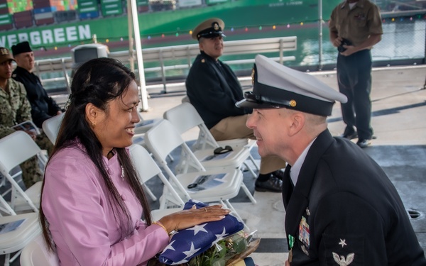 MSRON 11 Holds a Retirement Ceremony for EMCS Matthew P. Dean