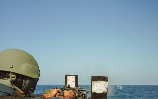 USS The Sullivans conducts weapons training