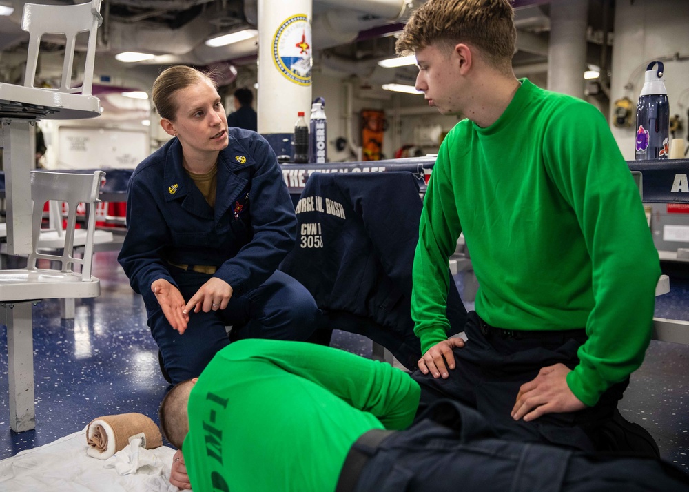 Daily Operations Aboard USS George H.W. Bush (CVN 77)