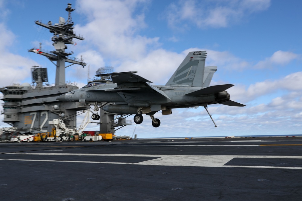 USS Abraham Lincoln (CVN 72) conducts flight operations