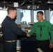 Rear Adm. Kevin Lenox visits USS Gridley