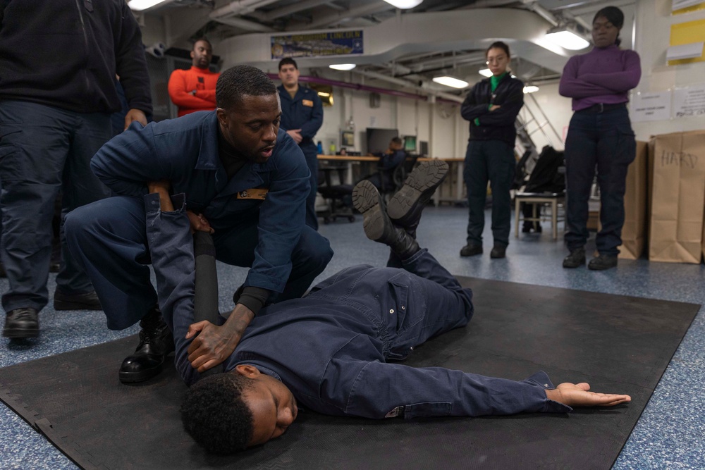 Abraham Lincoln security department conducts training