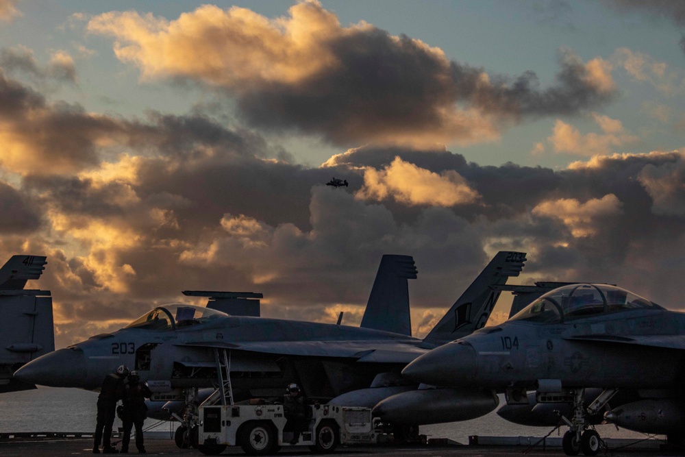 USS Abraham Lincoln conducts flight operations