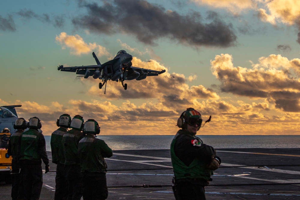 USS Abraham Lincoln conducts flight operations