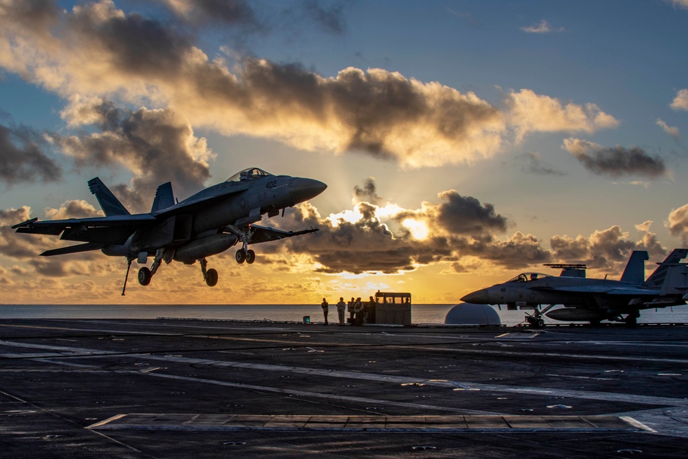 USS Abraham Lincoln conducts flight operations