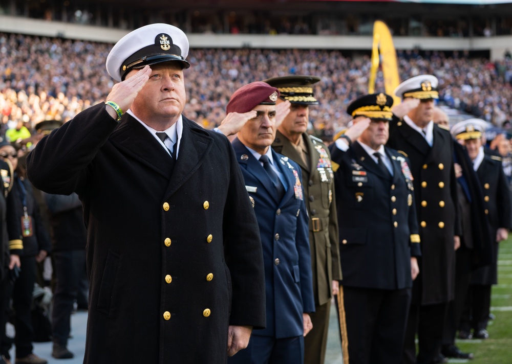 MCPON James Honea attends 123rd Army-Navy Football Game