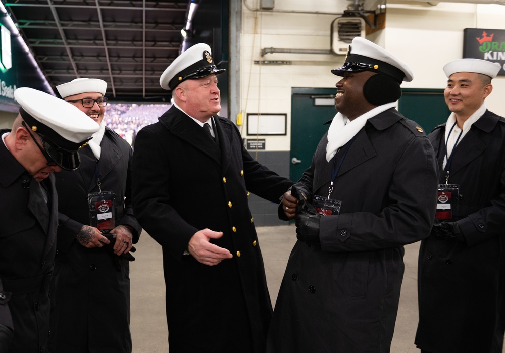 MCPON James Honea attends 123rd Army-Navy Football Game